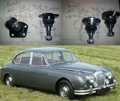 TOP & LOWER BALL JOINTS SET x4 (Daimler V8 250 Saloon) (1962- 69) 